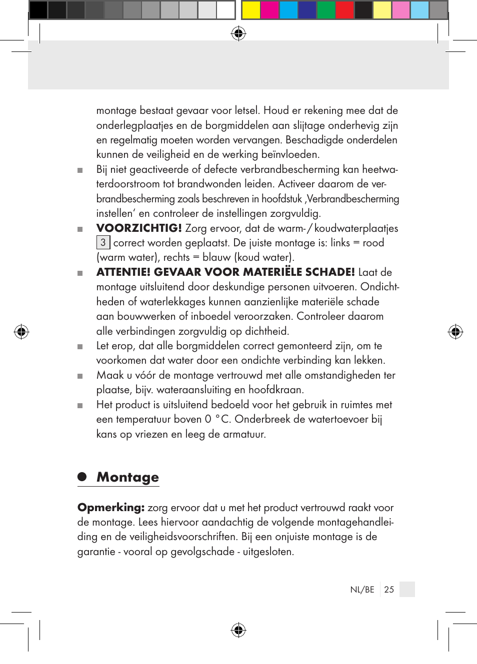 Montage | Miomare Single-lever mixer User Manual | Page 25 / 69