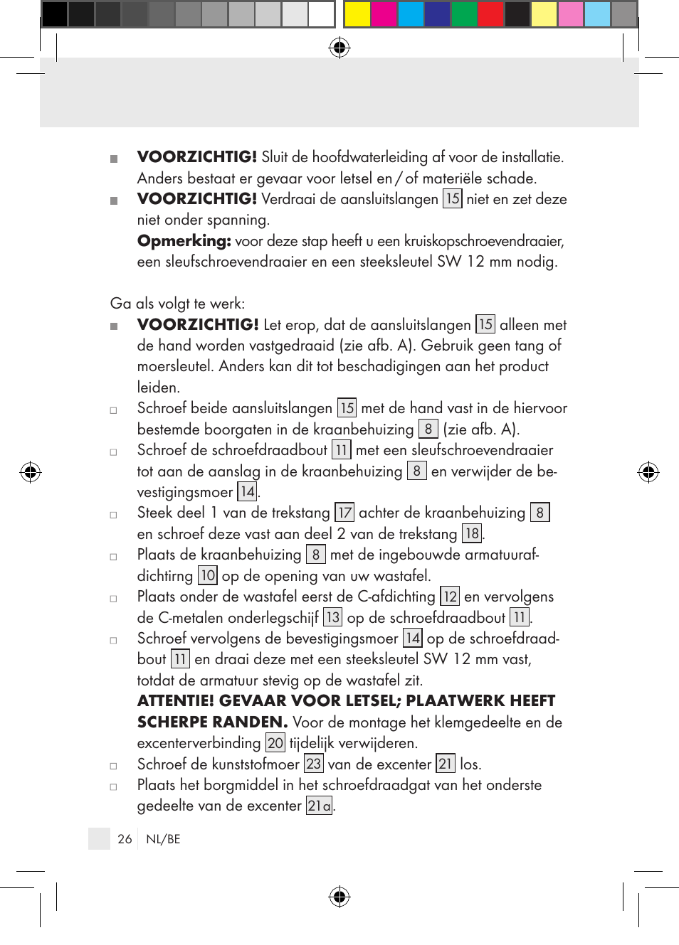 Miomare Single-lever mixer User Manual | Page 26 / 69