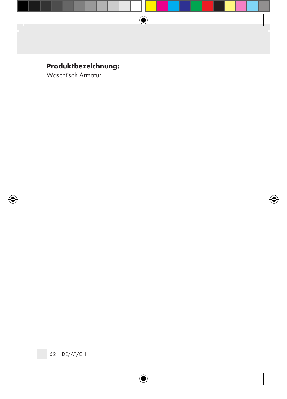 Produktbezeichnung: waschtisch-armatur | Miomare Single-lever mixer User Manual | Page 52 / 69