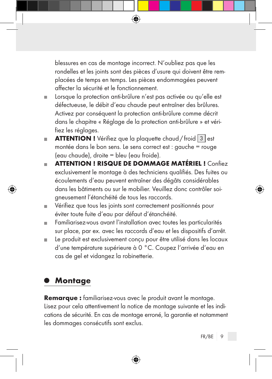 Montage | Miomare Single-lever mixer User Manual | Page 9 / 69
