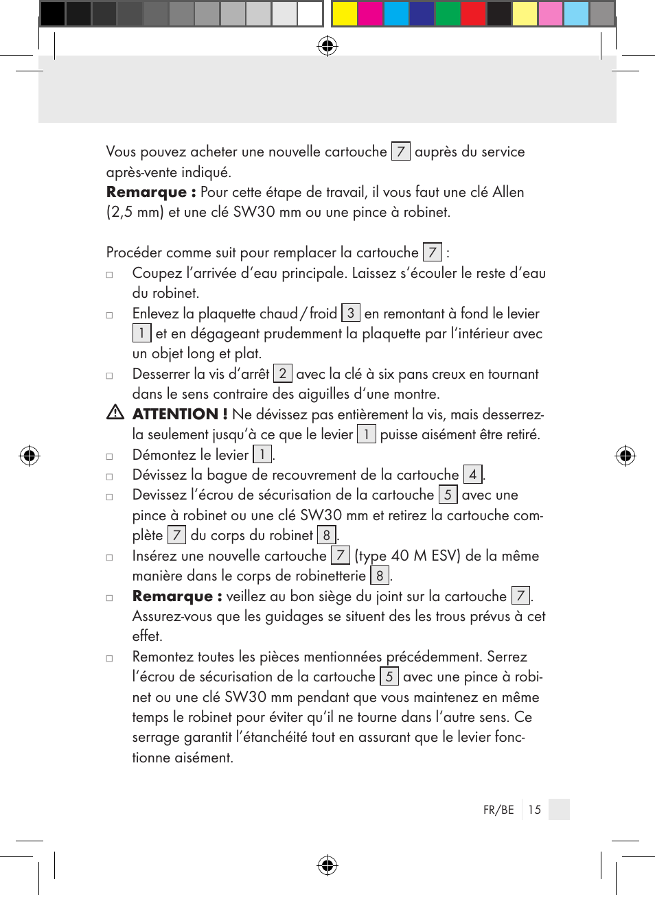 Miomare Single-lever mixer User Manual | Page 15 / 65