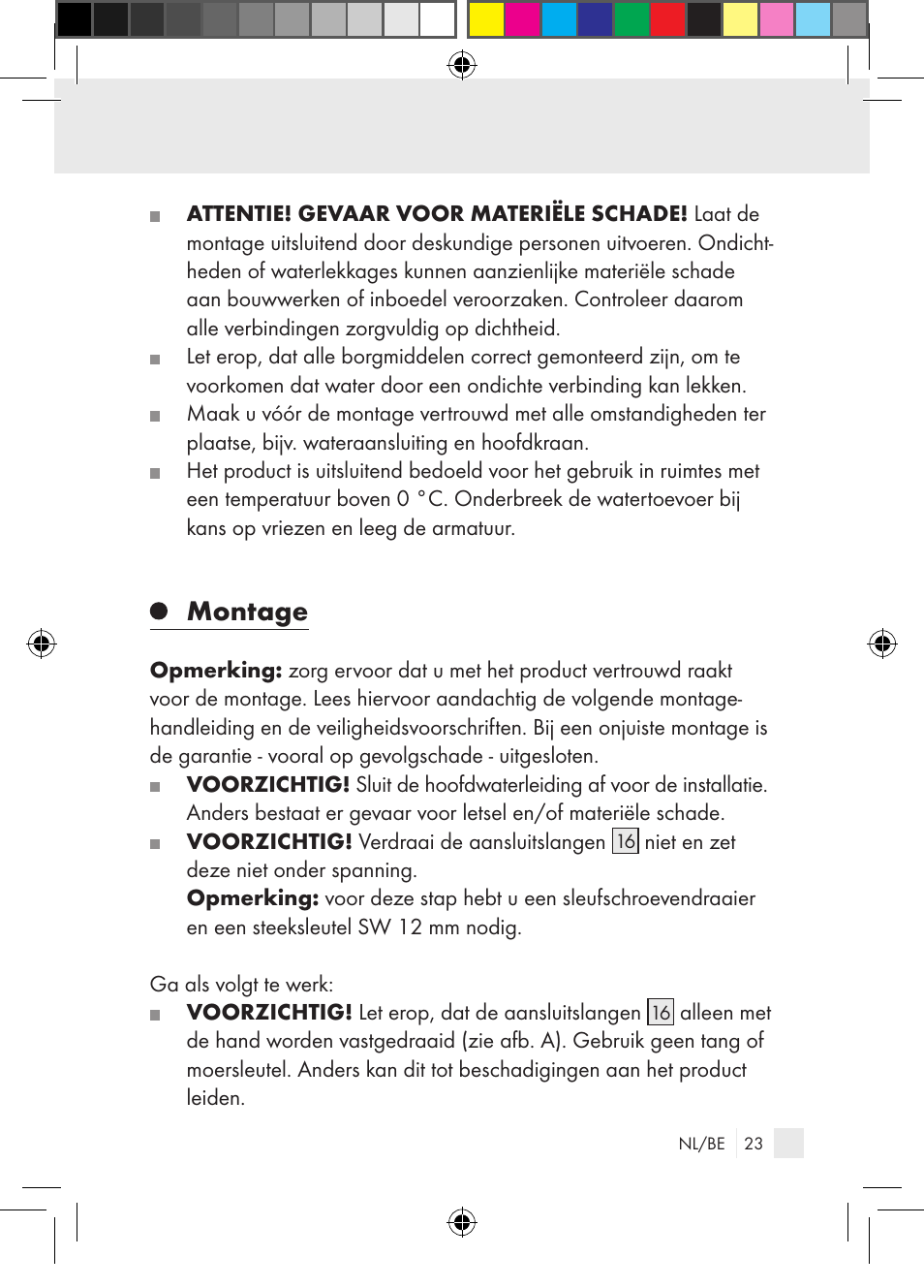 Montage | Miomare Single-lever mixer User Manual | Page 23 / 65