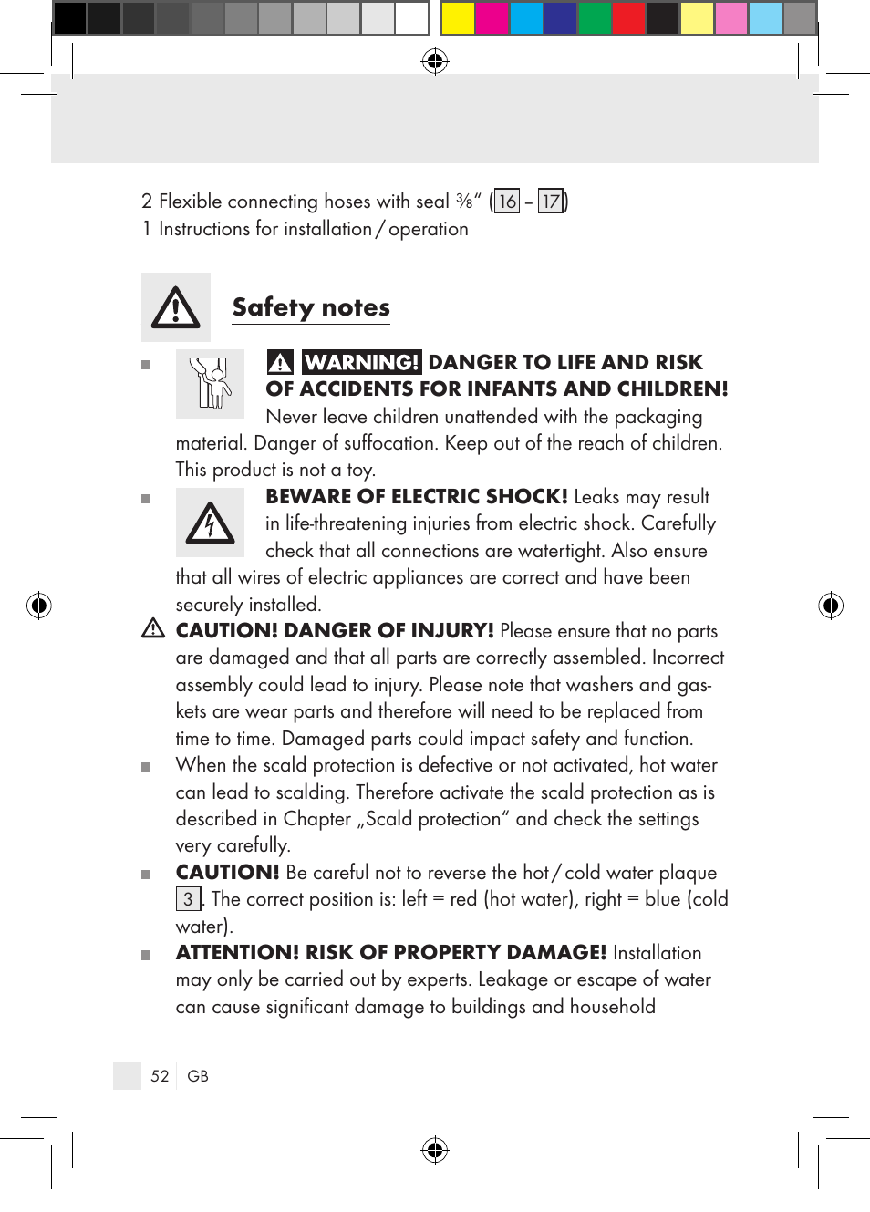 Miomare Single-lever mixer User Manual | Page 52 / 65