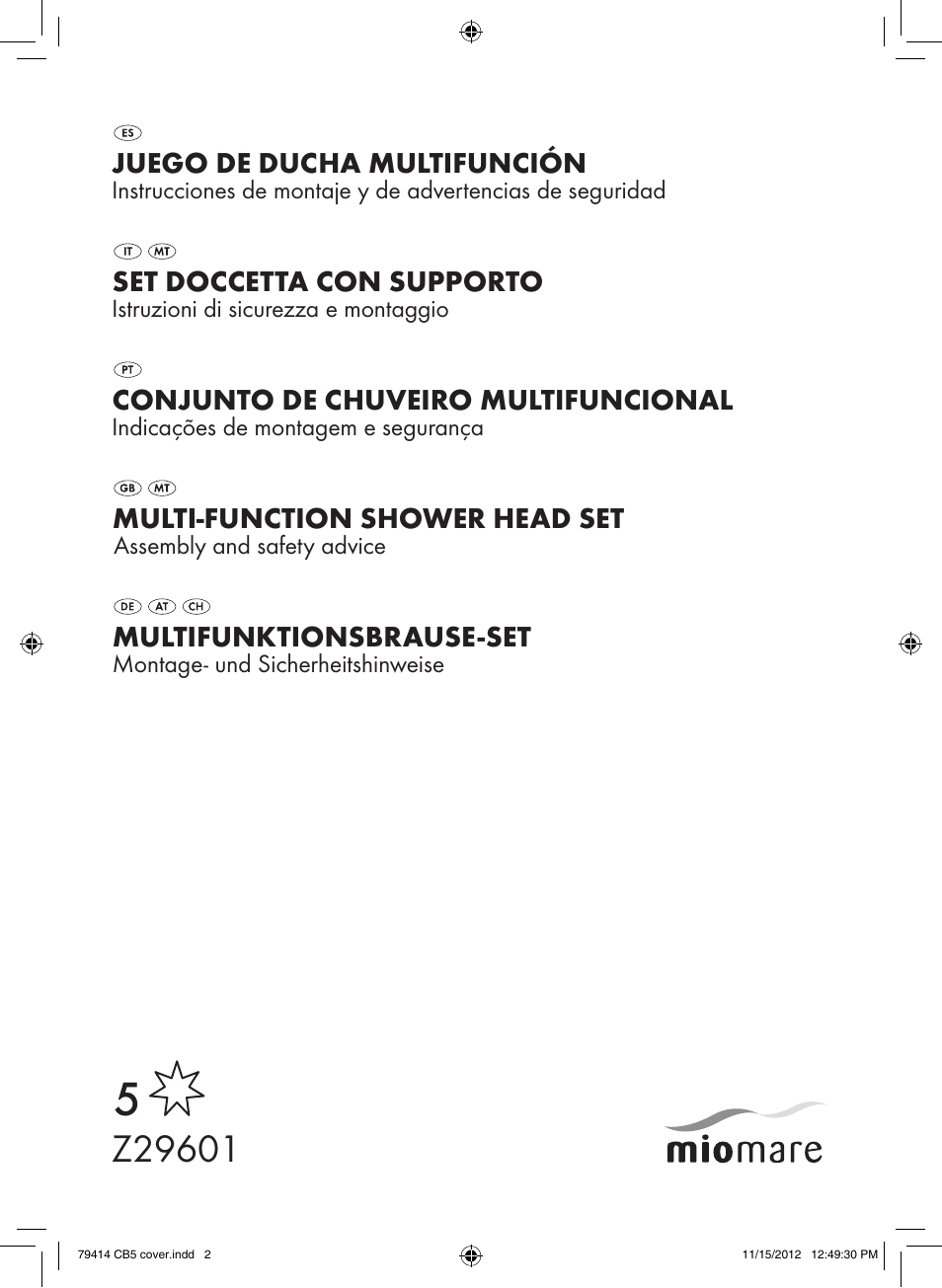 Miomare Z29601GB User Manual | 20 pages