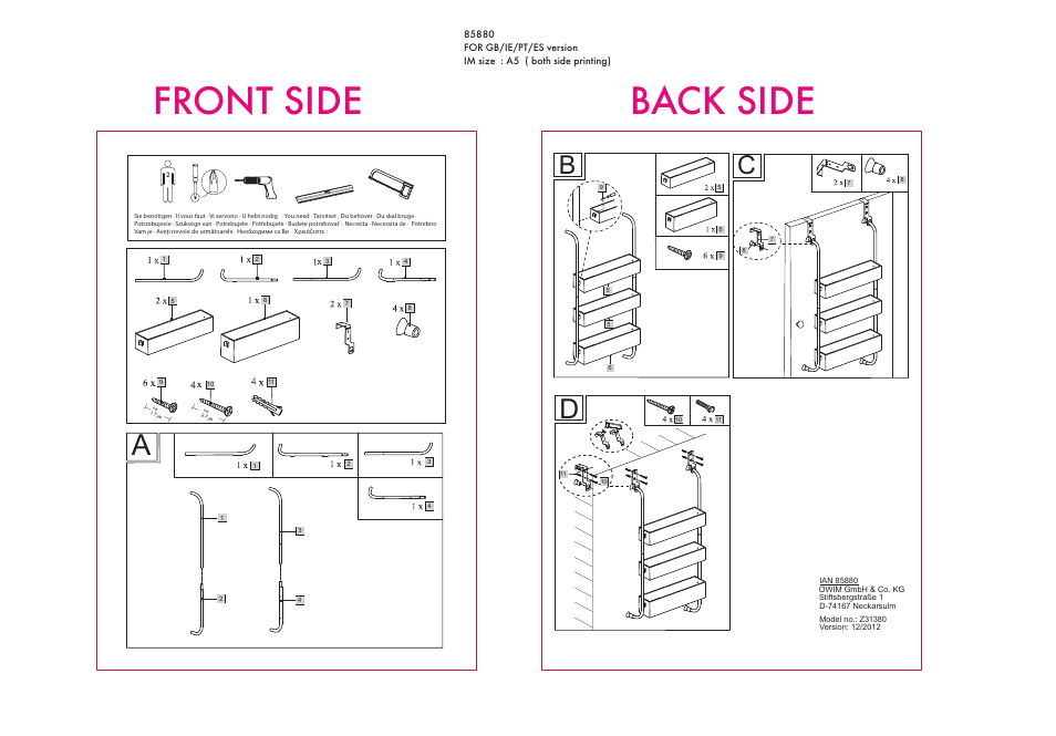 Miomare Z31380 User Manual | 1 page