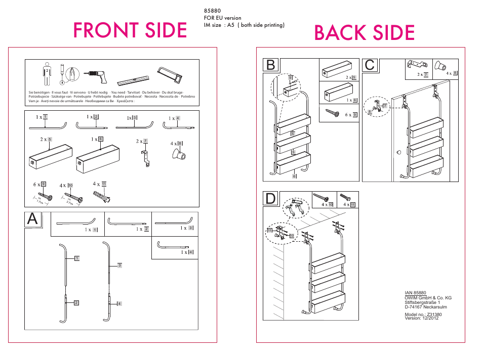 Miomare Z31380 User Manual | 1 page