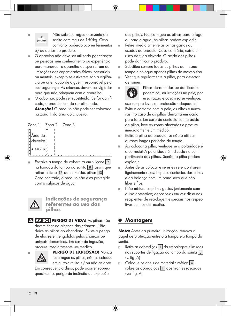Montagem | Miomare Z30397A Z30397B User Manual | Page 12 / 27