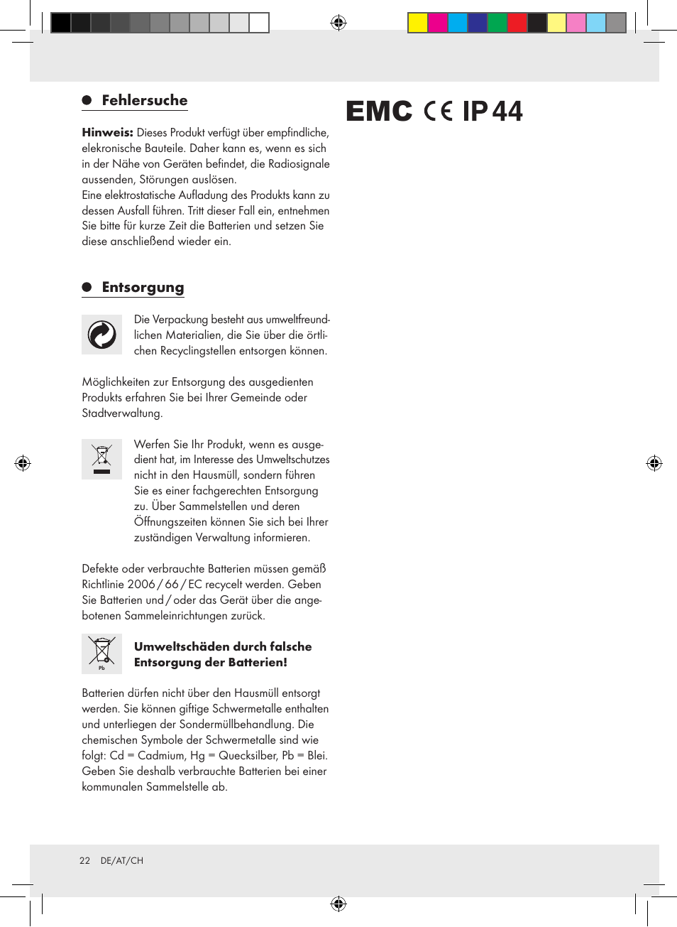 Miomare Z30397A Z30397B User Manual | Page 22 / 27