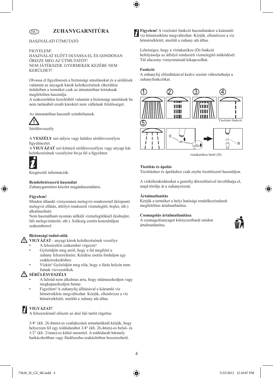 Zuhanygarnitúra | Miomare H10102GB User Manual | Page 5 / 11