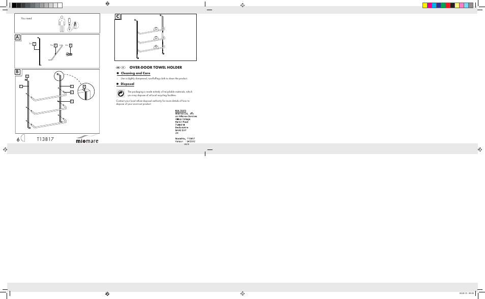 Miomare T13817 User Manual | 1 page