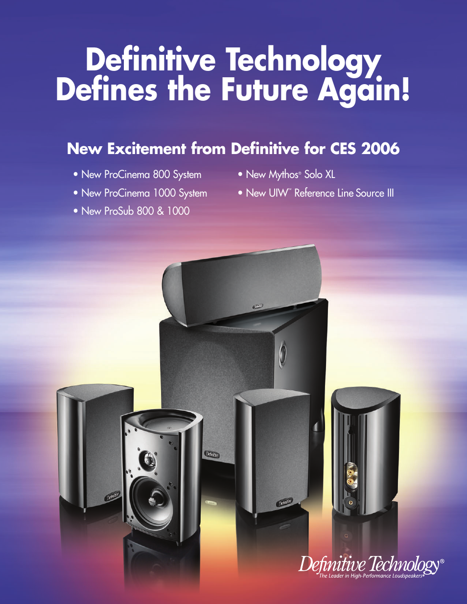 Definitive Technology ProCenter ProCinema 1000 User Manual | 3 pages