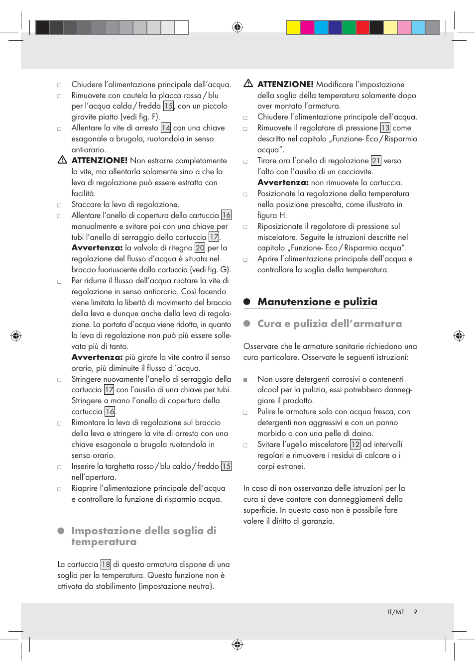 Impostazione della soglia di temperatura | Miomare Z31166A User Manual | Page 9 / 25