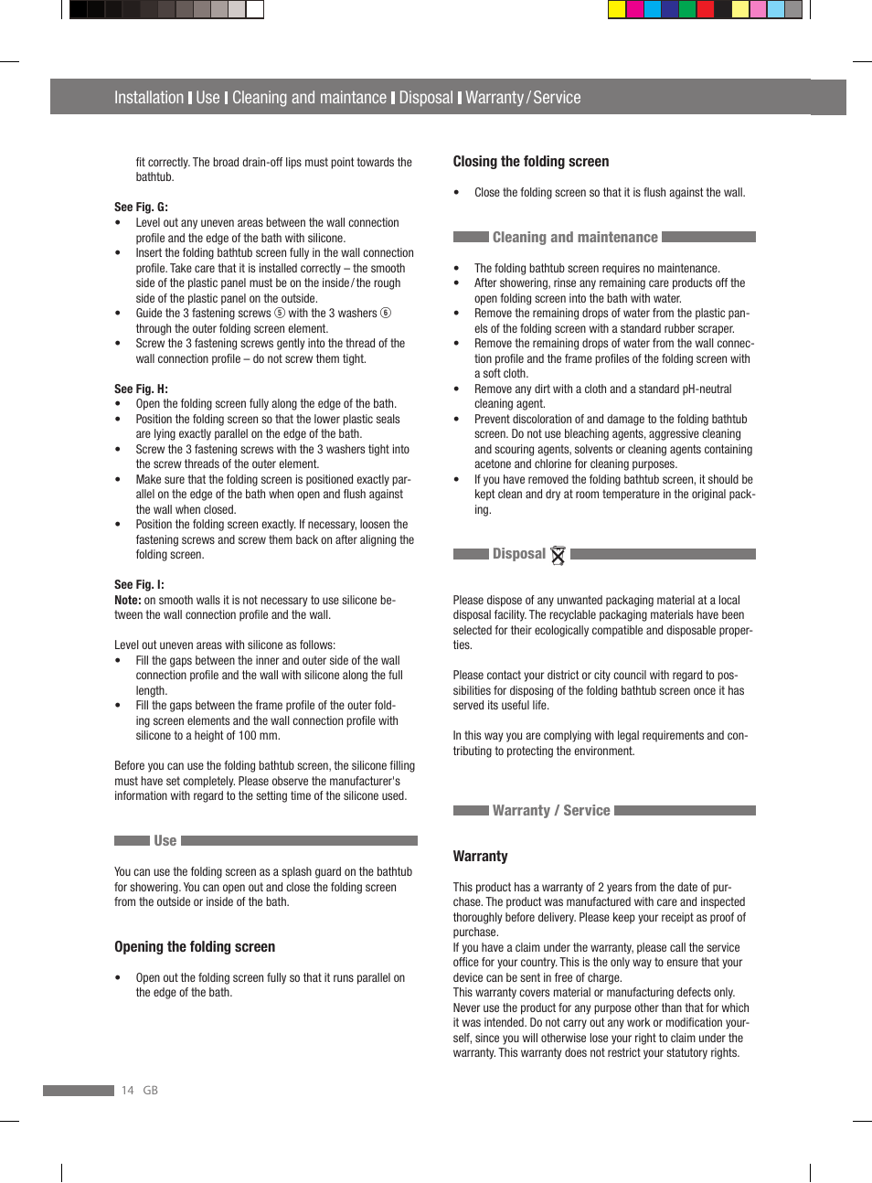Warranty / service | Miomare VS3L User Manual | Page 14 / 66
