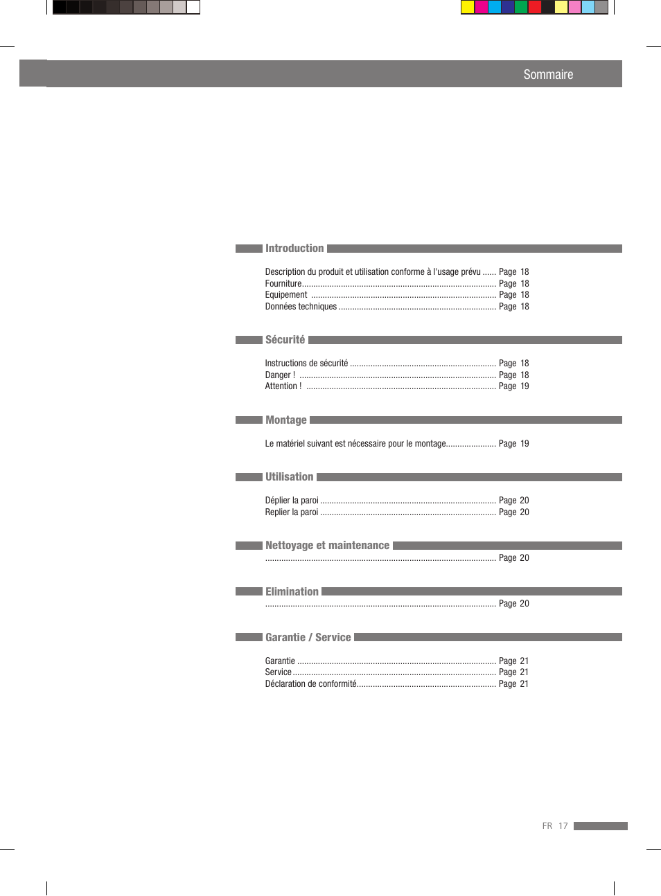 Sommaire | Miomare VS3L User Manual | Page 17 / 66