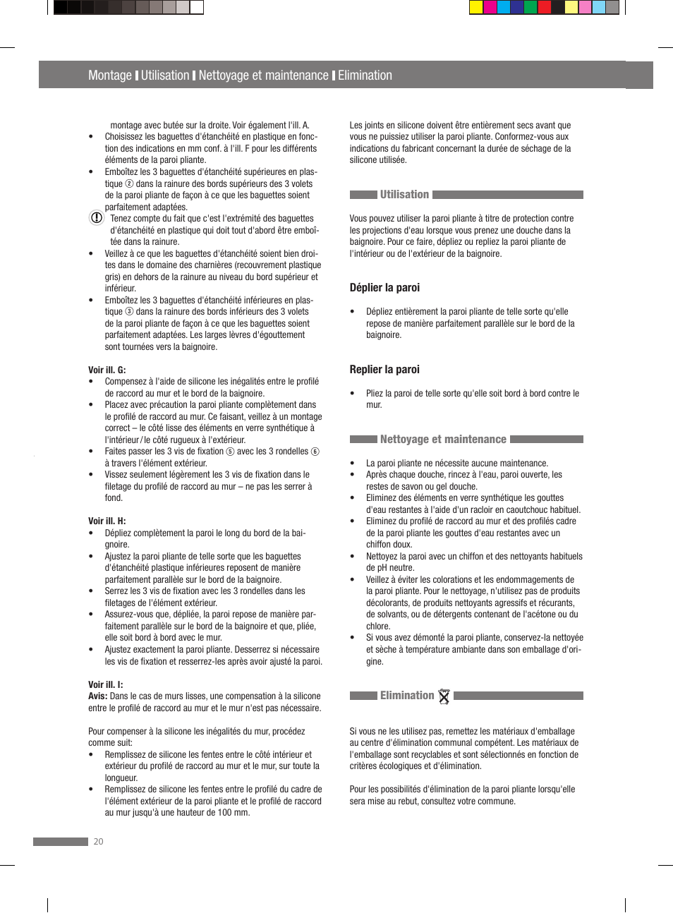 Elimination garantie / service | Miomare VS3L User Manual | Page 20 / 66