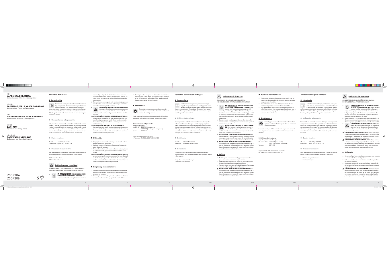 Miomare Z30720A Z30720B User Manual | 2 pages