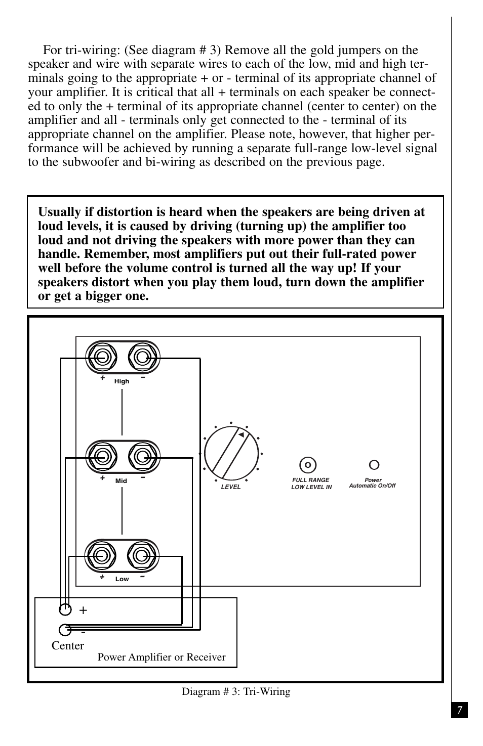 Center | Definitive Technology C/L/R 2500 User Manual | Page 7 / 14