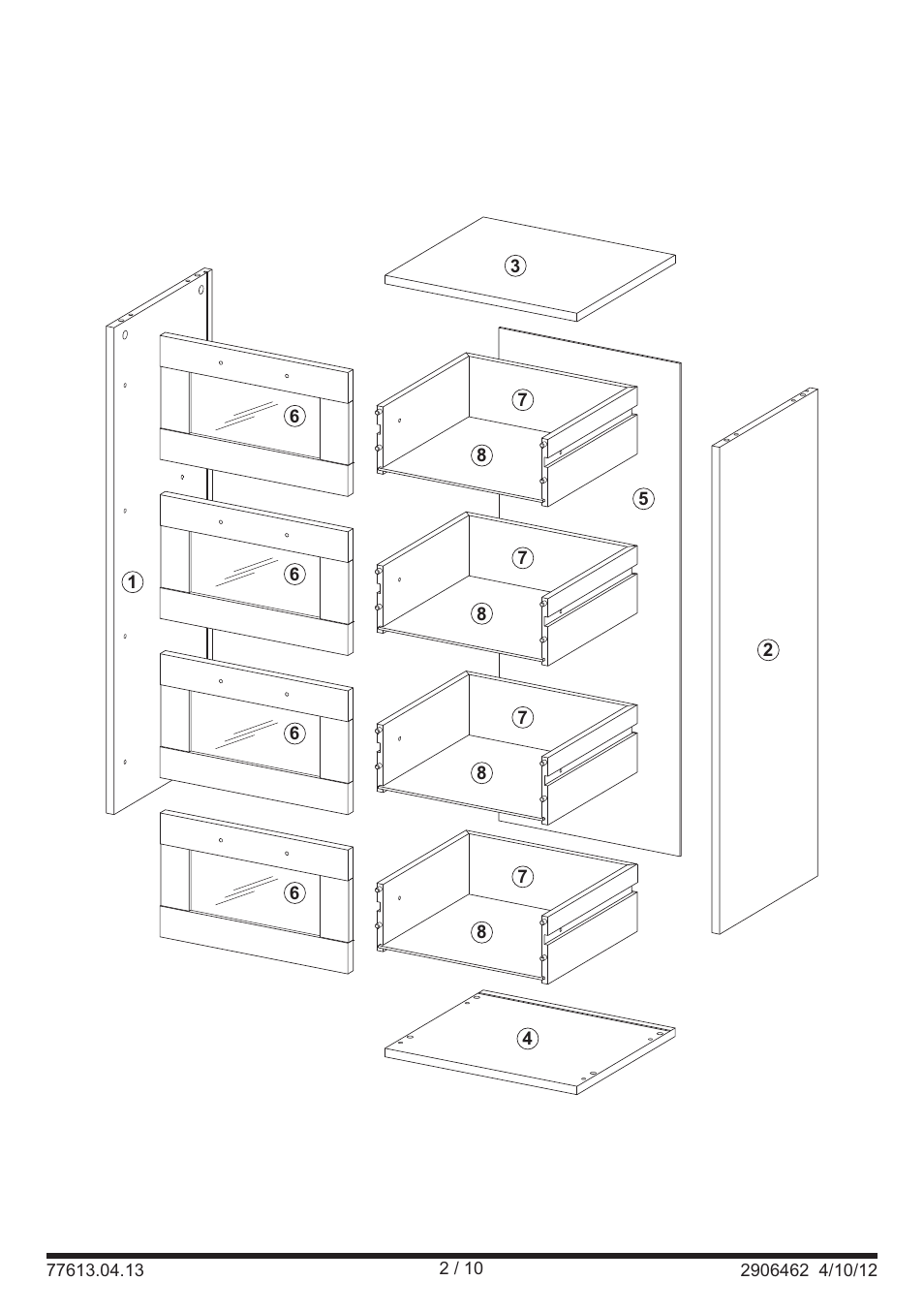 Miomare Bathroom Chest of Drawers User Manual | Page 2 / 10