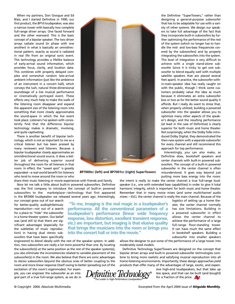 Definitive Technology Subwoofers User Manual | Page 2 / 2