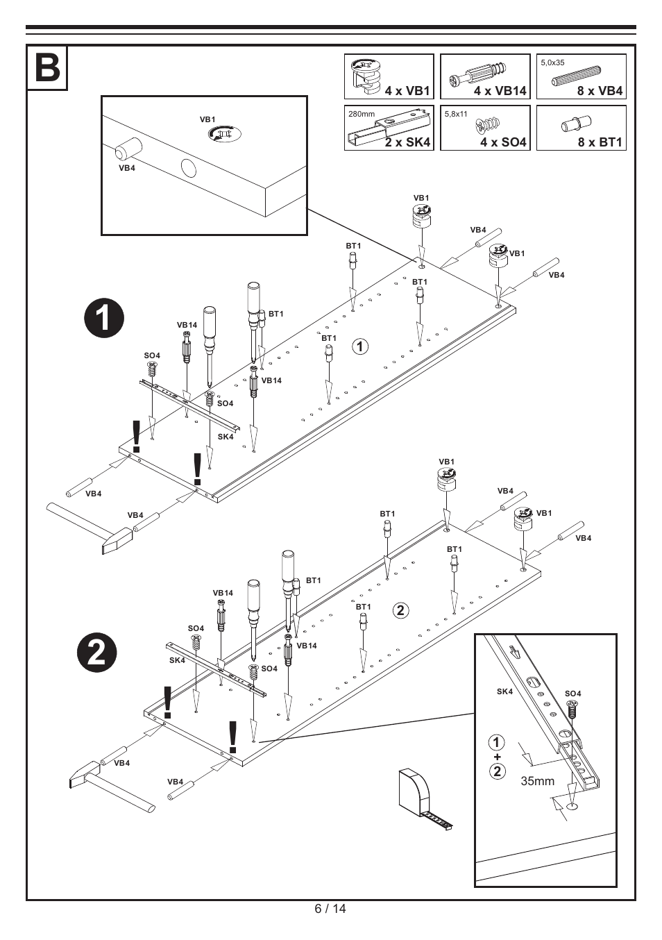 Miomare Bathroom Glass Cabinet User Manual | Page 6 / 14