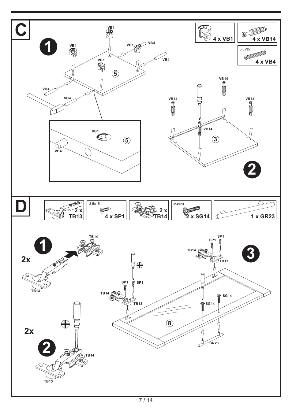 Miomare Bathroom Glass Cabinet User Manual | Page 7 / 14