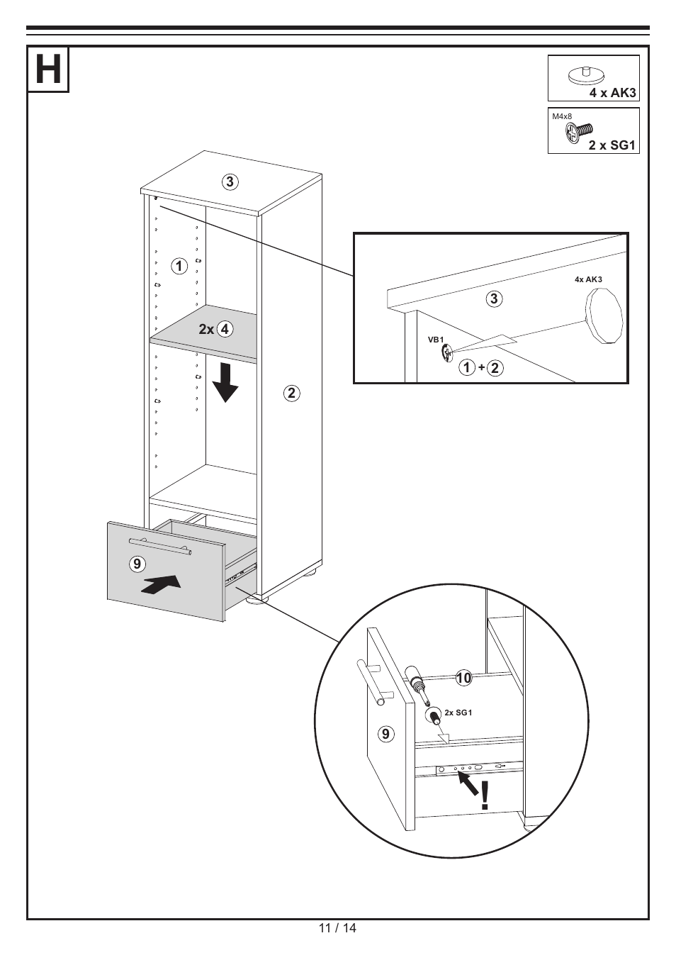 Miomare Bathroom Glass Cabinet User Manual | Page 11 / 14