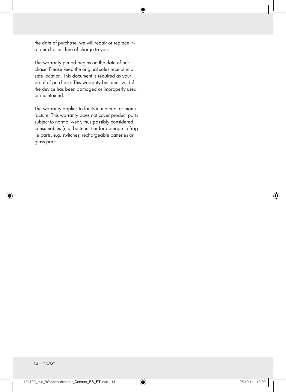 Miomare 104720-14-01/104720-14-02 User Manual | Page 14 / 20