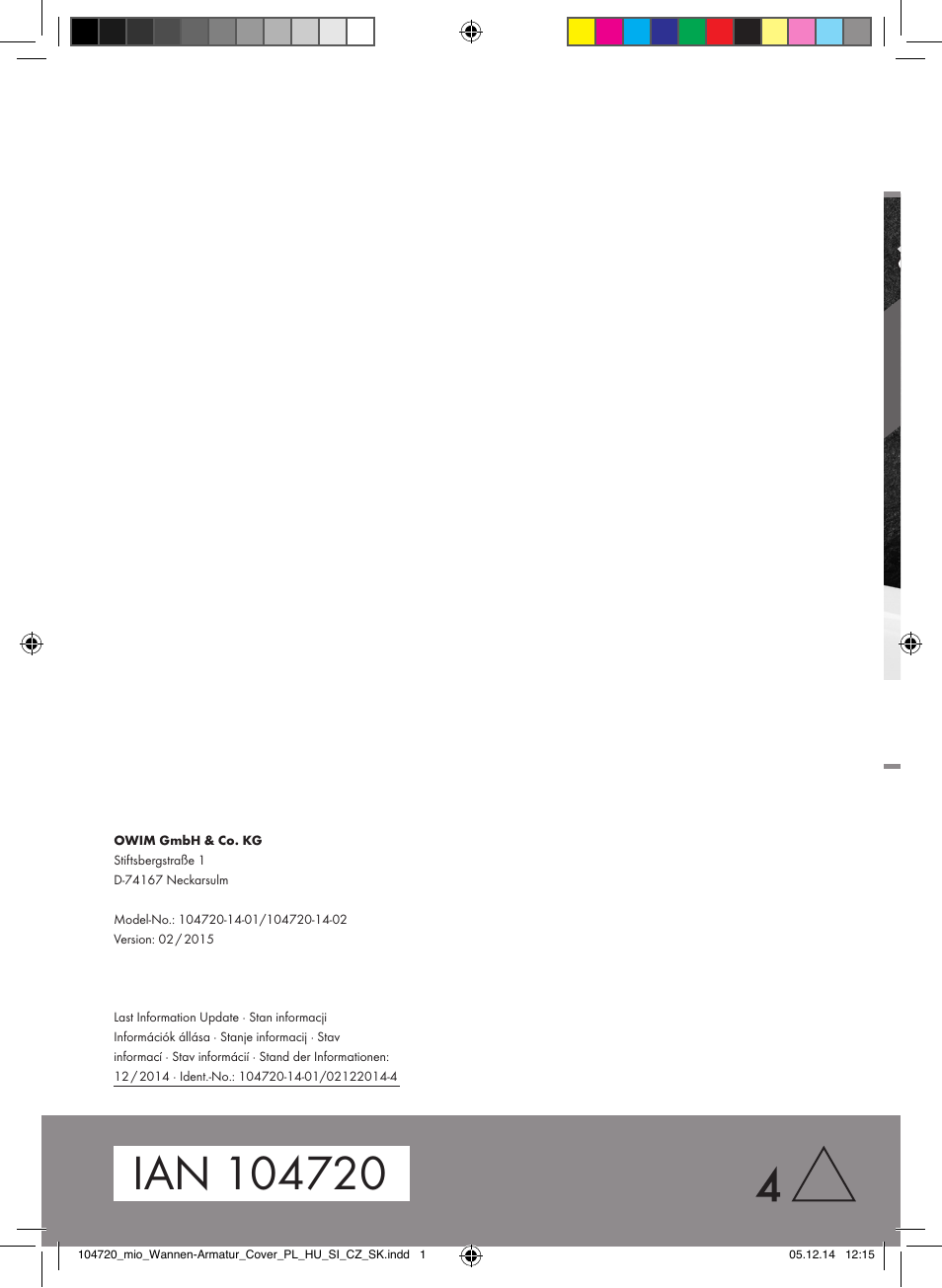 Miomare 104720-14-01/104720-14-02 User Manual | Page 31 / 31
