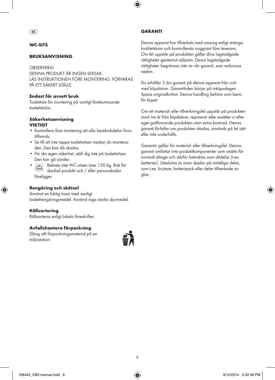 Miomare Z31849A/ Z31849B User Manual | Page 6 / 11