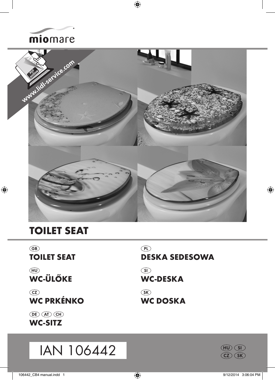 Miomare Z31849A/ Z31849B User Manual | 11 pages