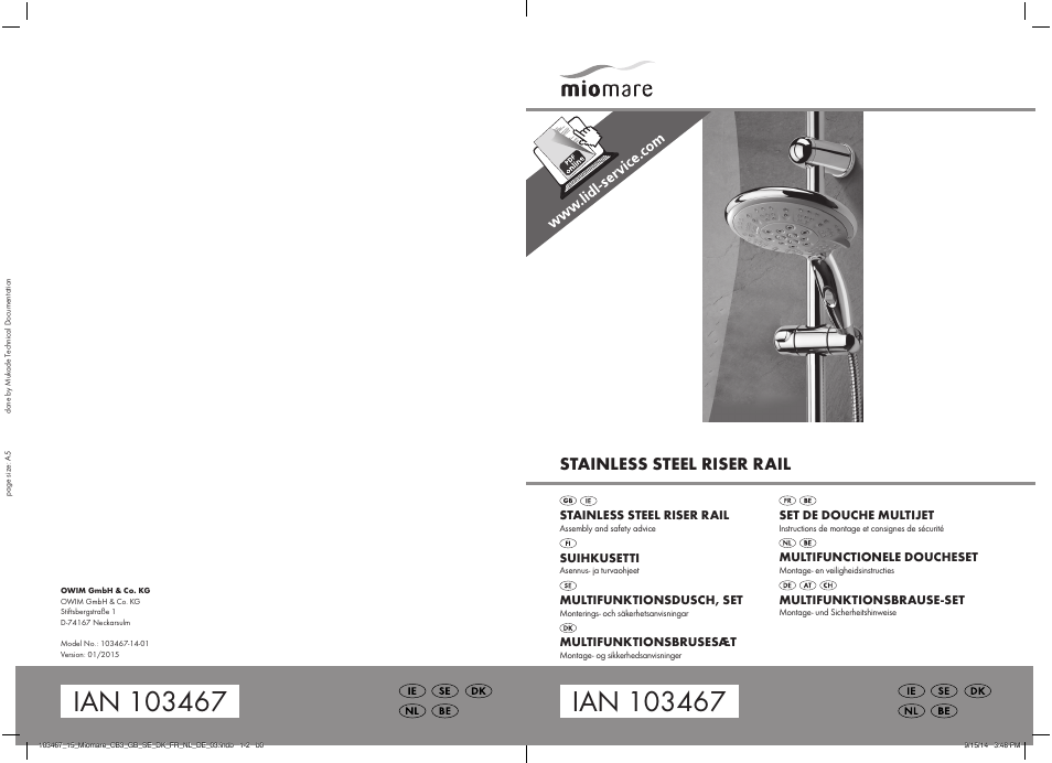 Miomare 103467-14-01 User Manual | 15 pages