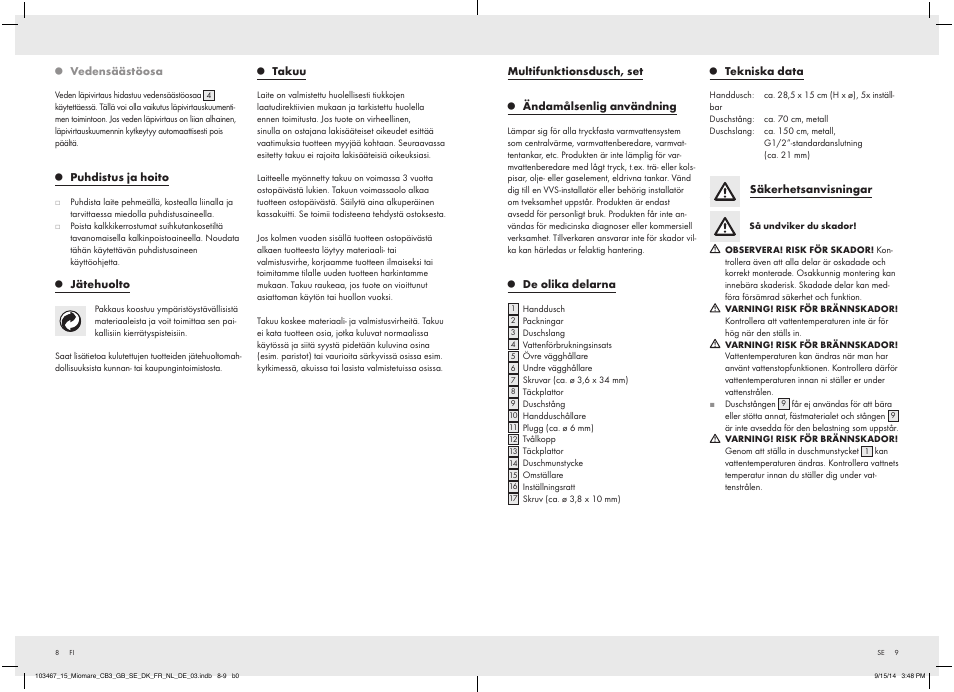 Miomare 103467-14-01 User Manual | Page 6 / 15