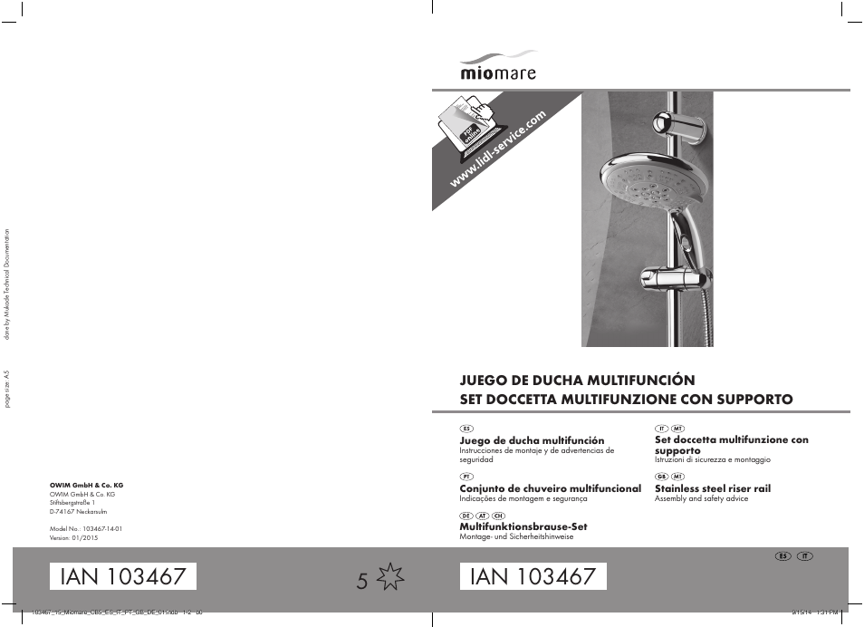 Miomare 103467-14-01 User Manual | 12 pages