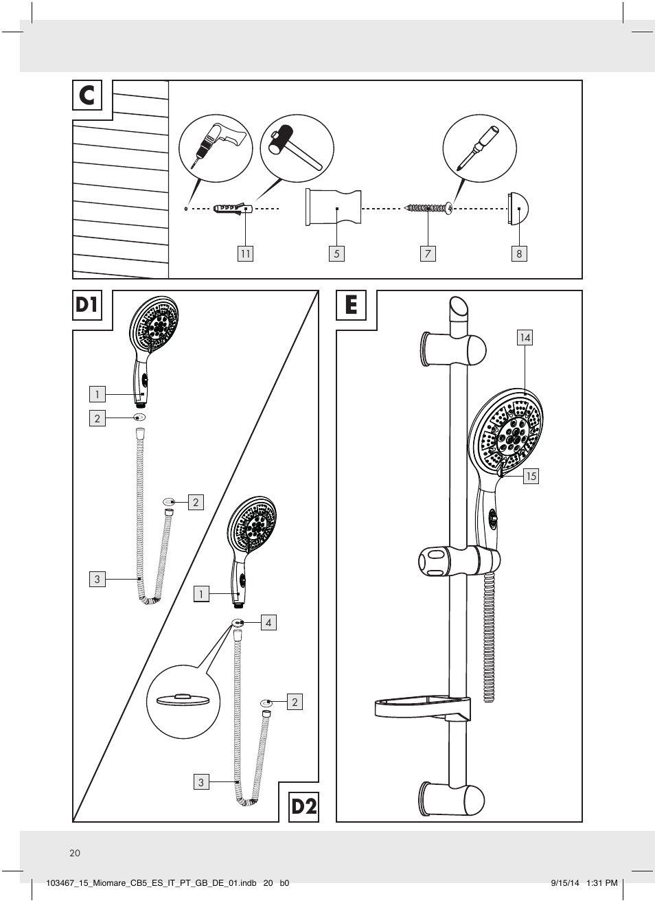 D 1 d 2 | Miomare 103467-14-01 User Manual | Page 12 / 12