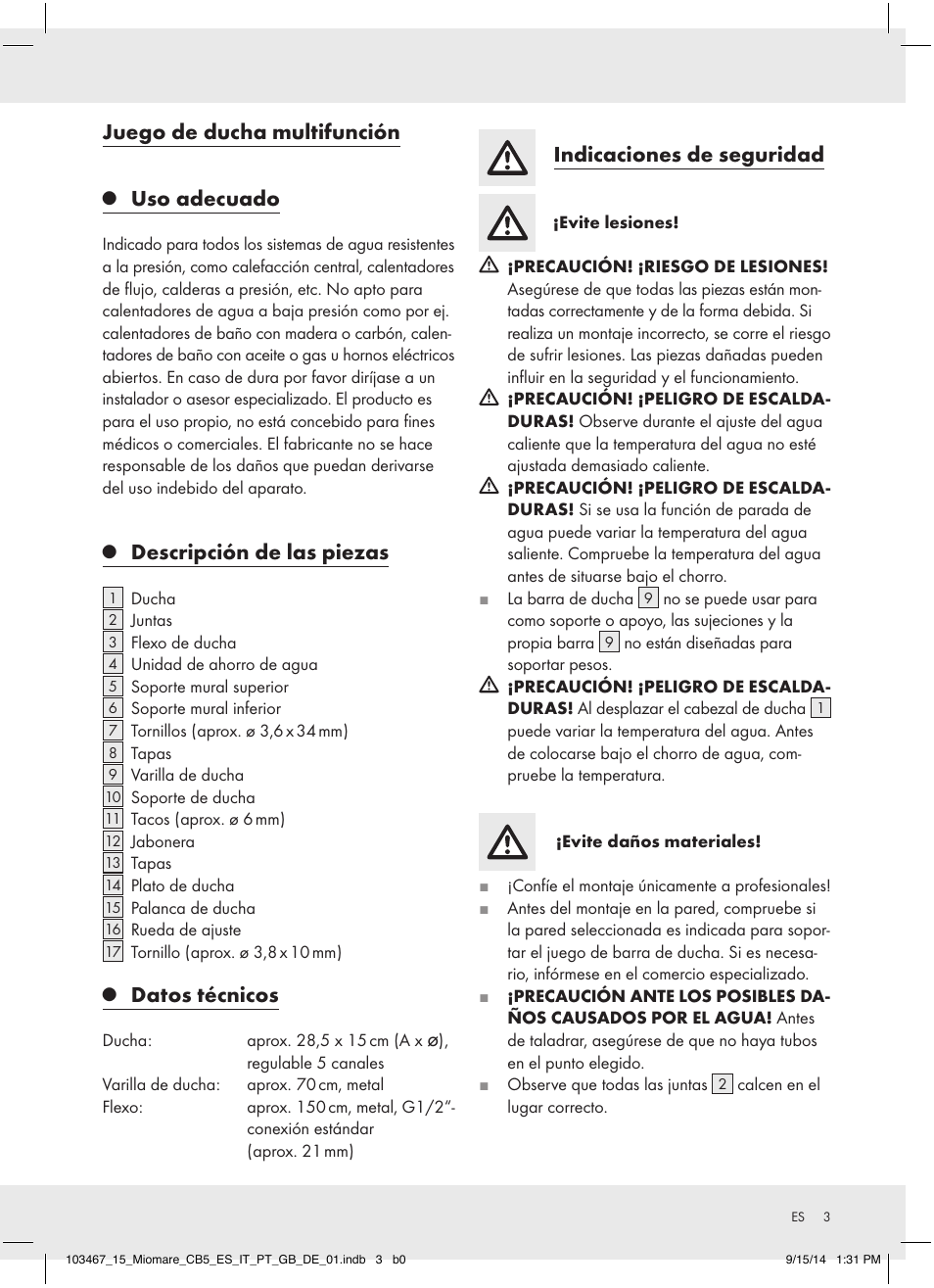 Miomare 103467-14-01 User Manual | Page 3 / 12