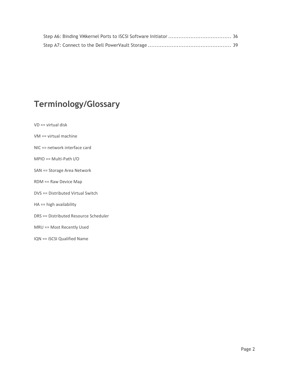 Terminology/glossary | Dell MD32xxi User Manual | Page 4 / 41