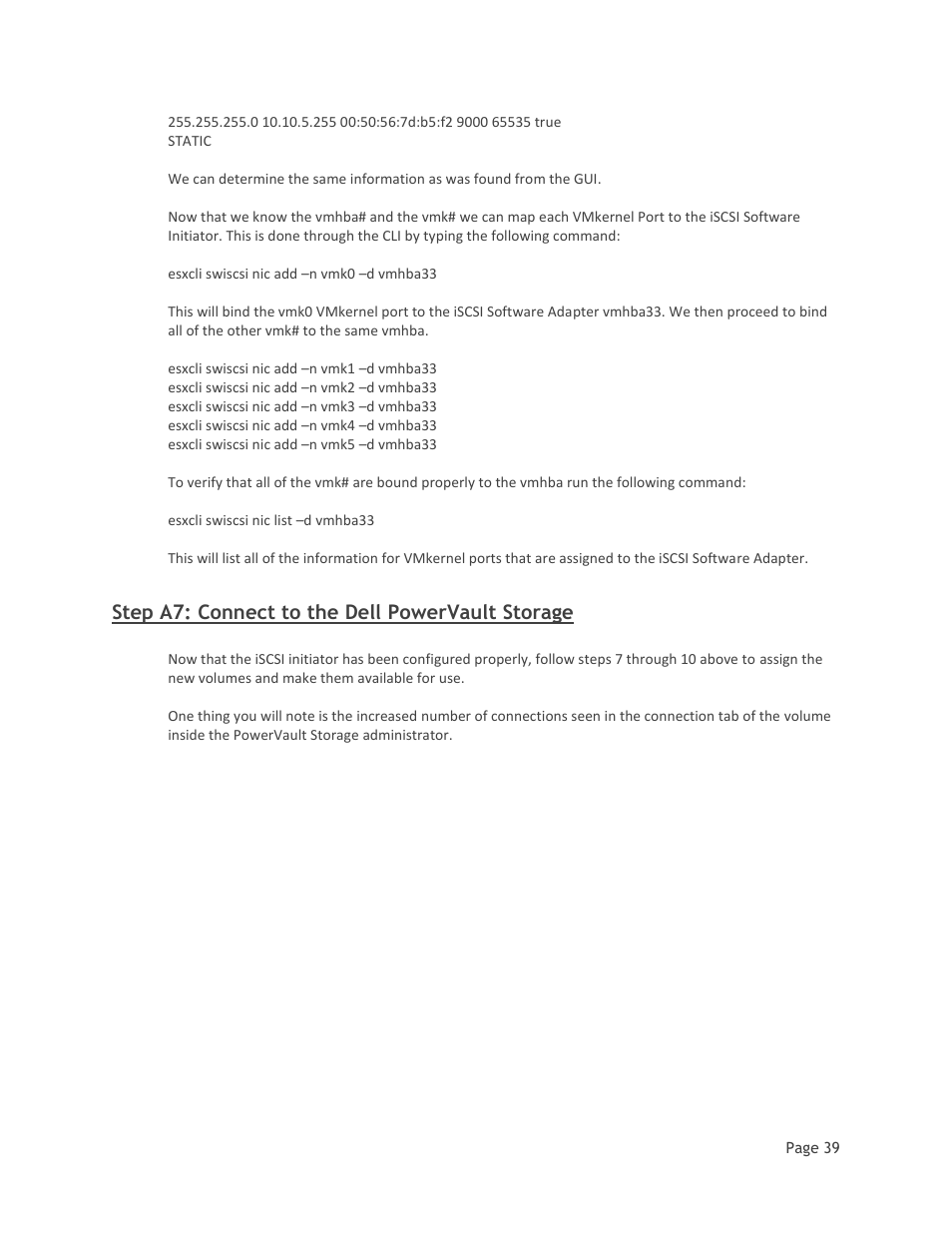 Step a7: connect to the dell powervault storage | Dell MD32xxi User Manual | Page 41 / 41