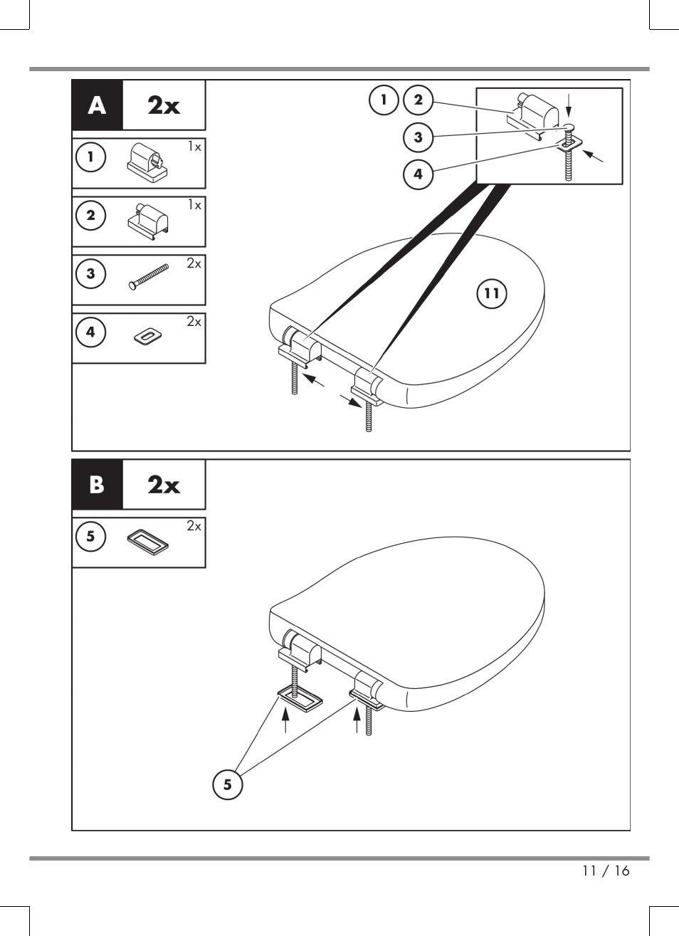Miomare Toilet Seat User Manual | Page 11 / 16