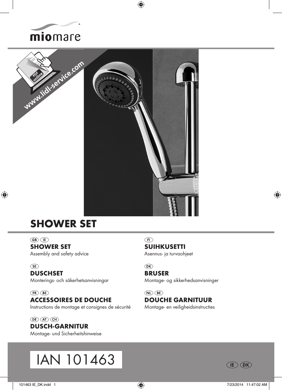 Miomare 101463-14-01/ 101463-14-02 User Manual | 11 pages