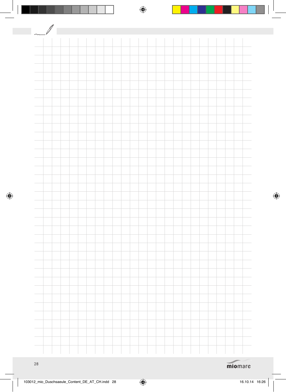 Miomare Mixer Shower User Manual | Page 28 / 29