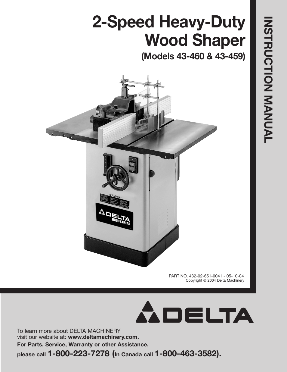 Delta 43-460 User Manual | 16 pages
