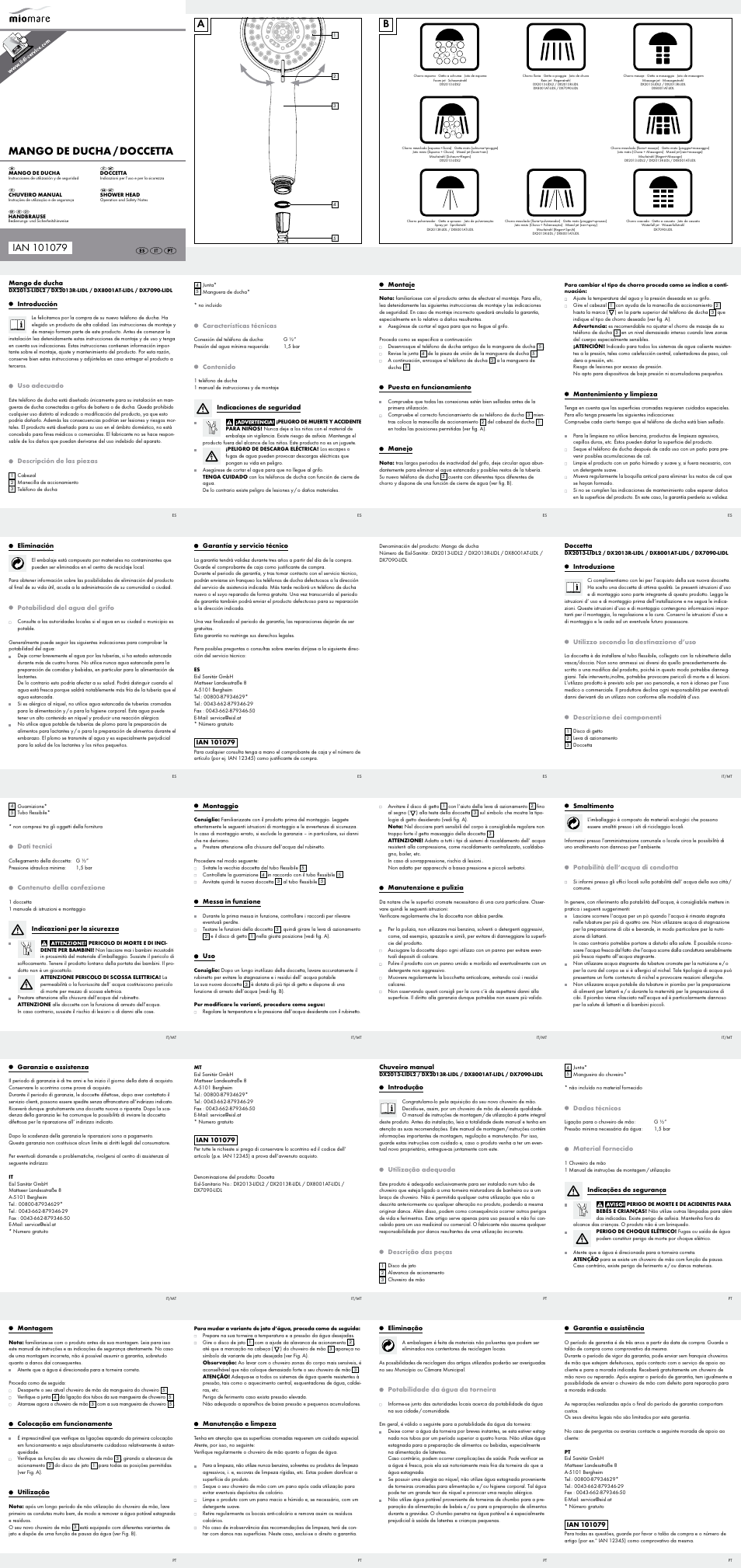 Miomare DX2013-LIDL2 / DX2013R-LIDL / DX8001AT-LIDL / DX7090-LIDL User Manual | 2 pages