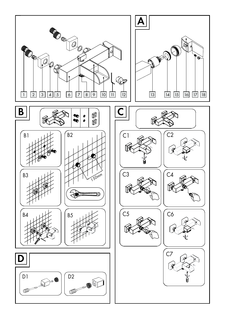 Miomare LED Washbasin Fitting / LED Bath/Shower Fitting User Manual | Page 3 / 37