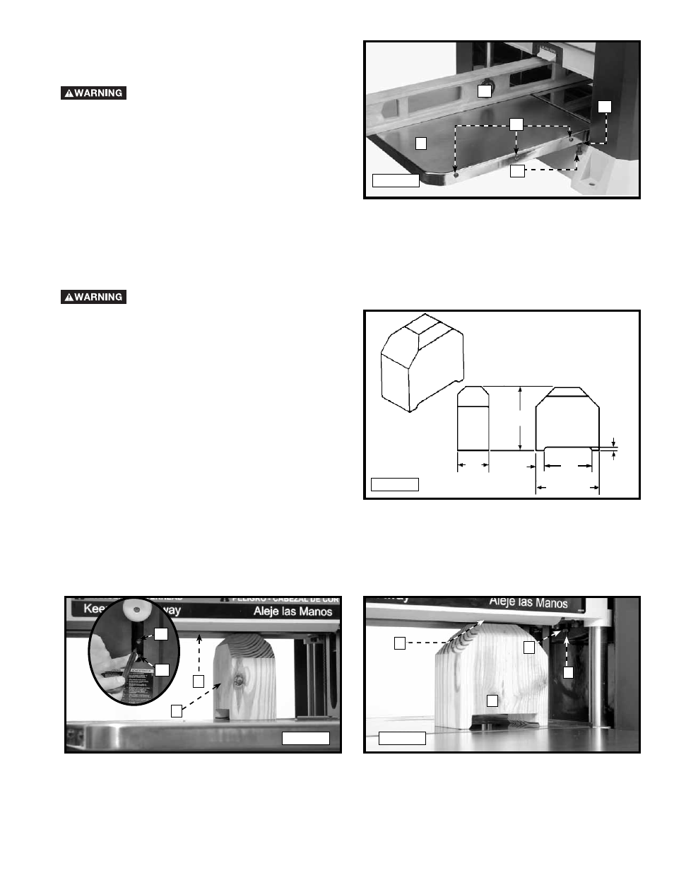 Leveling table extensions, Adjusting the height of the outfeed roller | Delta A18657 User Manual | Page 13 / 54