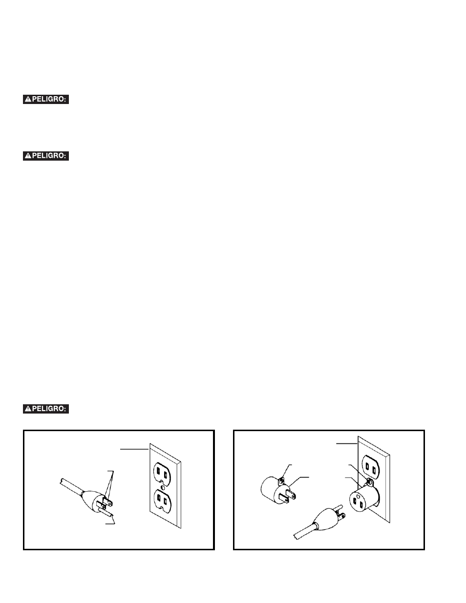 Conexiones a la fuente de alimentación, Especificaciones del motor, Instrucciones de conexión a tierra | Delta A18657 User Manual | Page 40 / 54