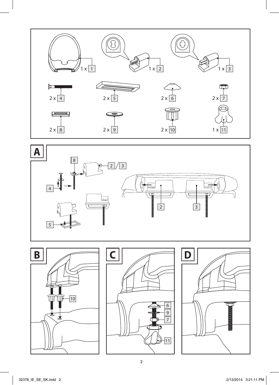 Ab c d | Miomare Z30832 User Manual | Page 2 / 6