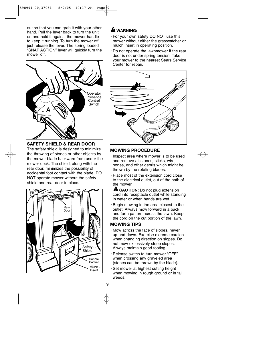 Craftsman 900.370510 User Manual | Page 9 / 33