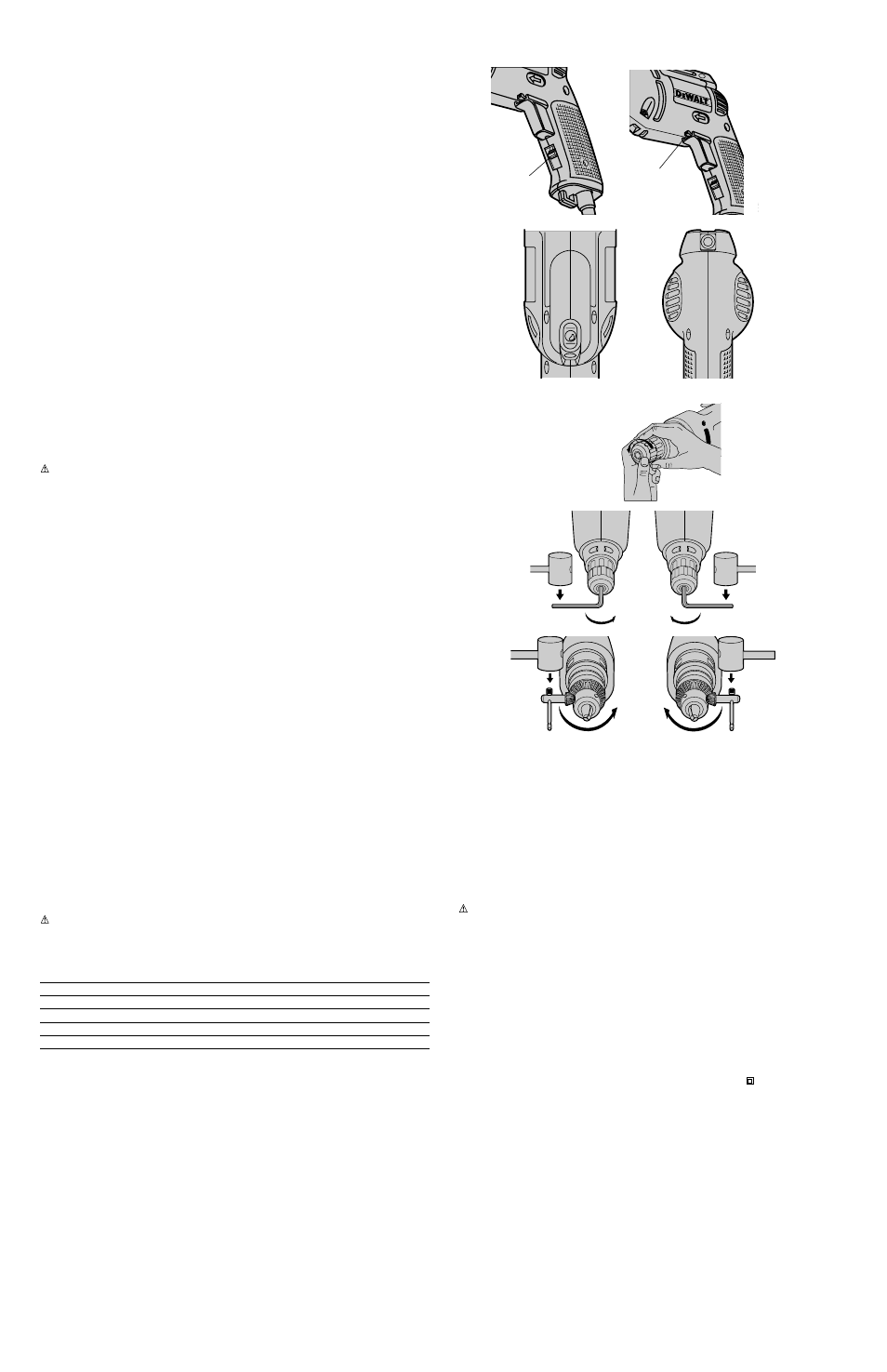 Conservez ces instructions | DeWalt DW101 User Manual | Page 2 / 5