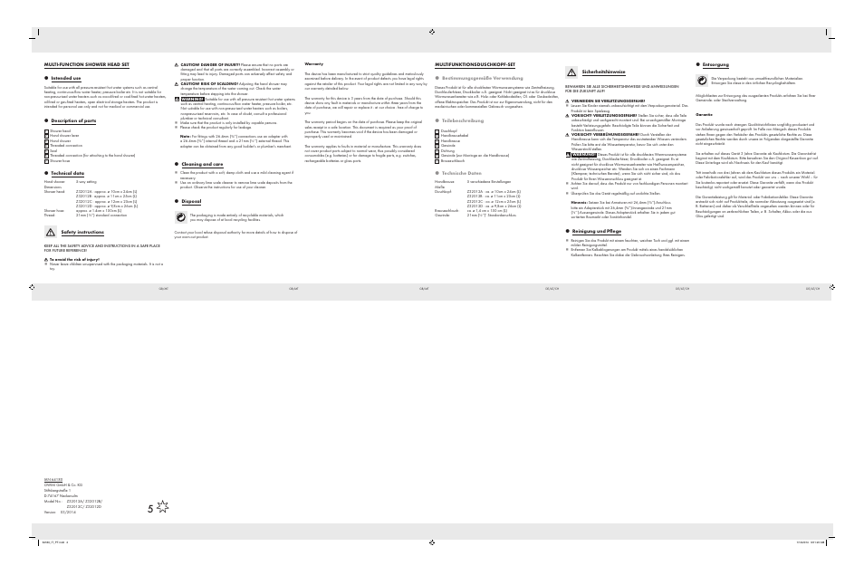 Miomare Z32012A/ Z32012B/ Z32012C/ Z32012D User Manual | Page 2 / 2