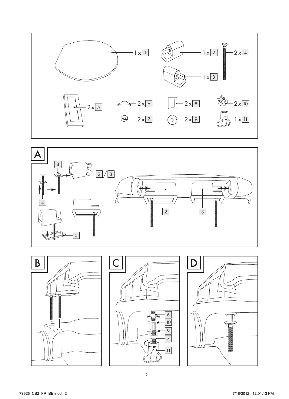 Ab c d | Miomare Z29552A / Z29552B User Manual | Page 2 / 4